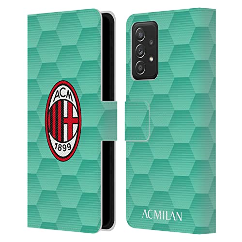 Funda Samsung Galaxy A53 5G libro cuero Head Case Designs AC Milan carcasa protectora con tarjetero