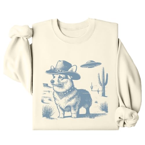 Corgi UFO Sweatshirt Funny Corgi Shirt