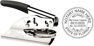 Florida Notary Seal Embosser | Premium (Silver)