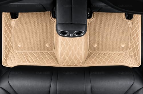 Image of 7D Car Floor Mats for Mahindra 3XO EV 2026 | Beige | Waterproof | Anti-Slip | PU Leather | Full Coverage | All Weather | Custom Fitted 7D Car Foot Mats