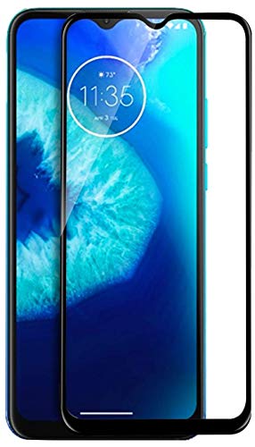 Image of Tempered Glass Screen Protector Compatible For Moto G9 Full Screen Coverage (Except Edge to Edge) and Free Complete Easy Installation kit.