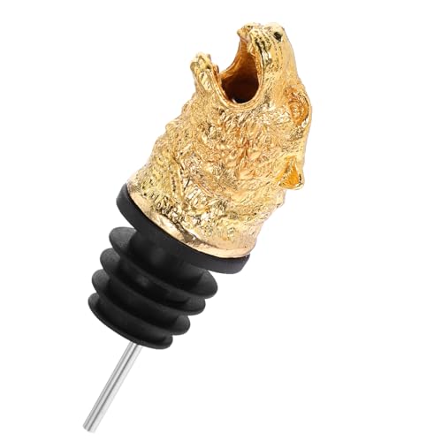 DECHOUS Animal Wine Pourer Spout Decorative Tiger Head Wine Pourer for Easy Precise Pouring Unique Home Decor for Parties Special Occasions Whimsical Functional Bar