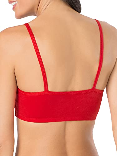 Image of Fruit of the Loom Women's Spaghetti Strap Cotton Sports Bra - All-Day Comfort & Easy Movement