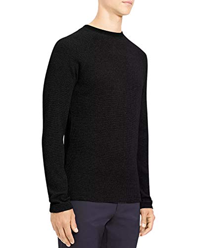 Theory Mens Karlsson Cotton Cashmere Knit Raglan Sleeve Crewneck Sweater,2
