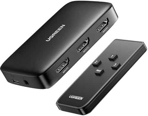 UGREEN HDMI Switch 3 in 1 Out, 4K@30Hz, with Remote
