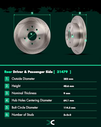 Image of SCITOO Brake Kits Front Rear Brake Rotors Brake Pad:31464;31312;D1650;D905 | Fit For Nissan For Altima 2013-2025