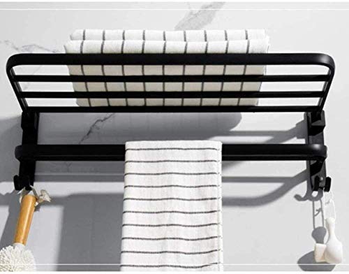 Almacenamiento de baño plegable estante de aluminio con secado resistente 6