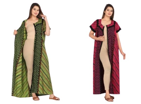 shree vitthal Women Cotton Elegant Ethnic Shrug Style Open-Front Cape Maxi for a Trendy Look-picture-16