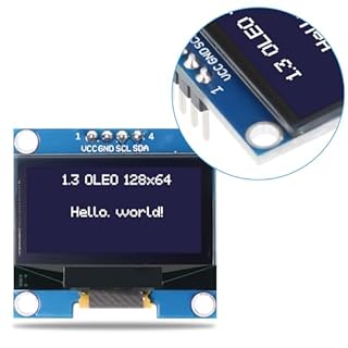 APKLVSR Lot de 3 écrans OLED 1,3" I2C 128 x 64 pixels I2C Module d'affichage OLED pour Arduino (caractères blancs)