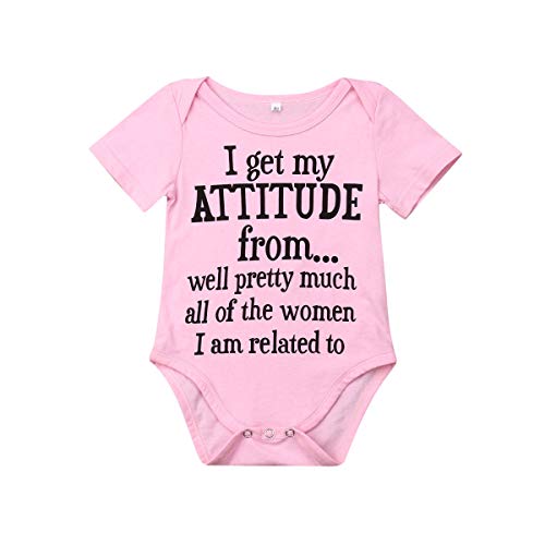 Baby Boy Girl be Careful What You say to me My Grandmas Crazy Bodysuit Funny One Piece Romper Jumpsuit (Attitude, 0-6M)