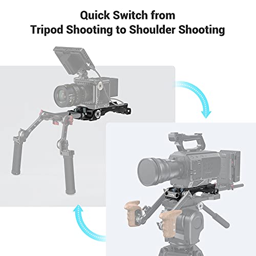 Smallrig Quick Release Shoulder Plate For Sony Vct-14 Tripod Adapter With Rosettes - 2837 #TOP2