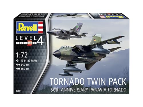 Revell 03801 Tornado 50th Anniversary Twinpack 1:72 Scale Unbuilt/Unpainted Plastic Model Kit - Image 2
