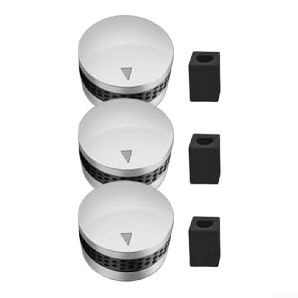 FACULX 2.25" Outdoor Camping Grill Knob, Gas Grill Knob BBQ Control Knobs, Gas Stove Knob Kitchen BBQ Grill Stove Parts, Round Knob for Gas Grill Stove(3pcs)