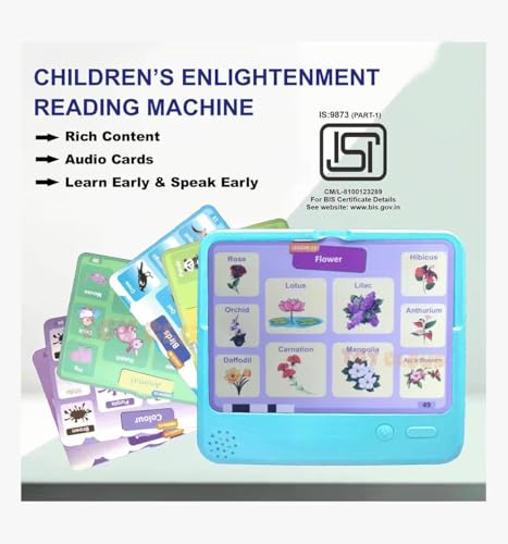 Image of Braintastic Children's Enlightenment Reading Machine with Audio Cards | Interactive Early Educational Learning Toy for Toddlers & Preschoolers (Card Reader)