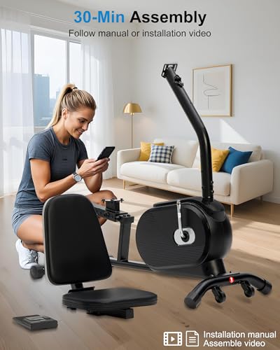Recumbent Bike with High Back Support