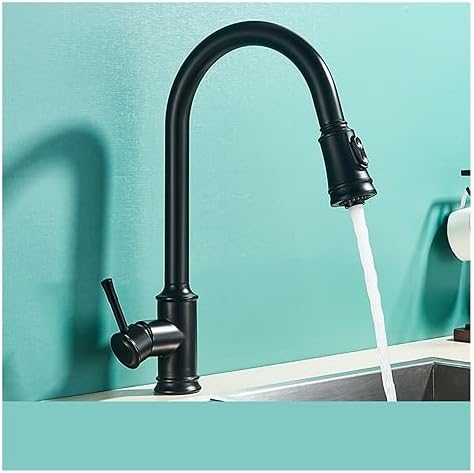 Smart Touch Kitchen Faucet - 360° Swivel Induction Mixer, Sensor Brushed Gold/Nickel, Dual Outlet, Modern Black Finish - Upgrade Your Smart Home Kitchen
