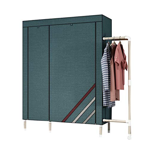 Armoire debout portable 130cm avec rail robuste pour optimiser la chambre