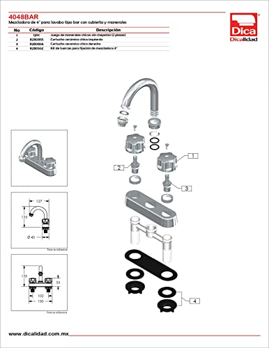Opiniones y reviews de Repuesto para llave mezcladora dica comprados en linea. 25 Imagen adicional