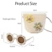Imagen de AWAVM - Bolso bandolera para niñas con gafas de sol con flores