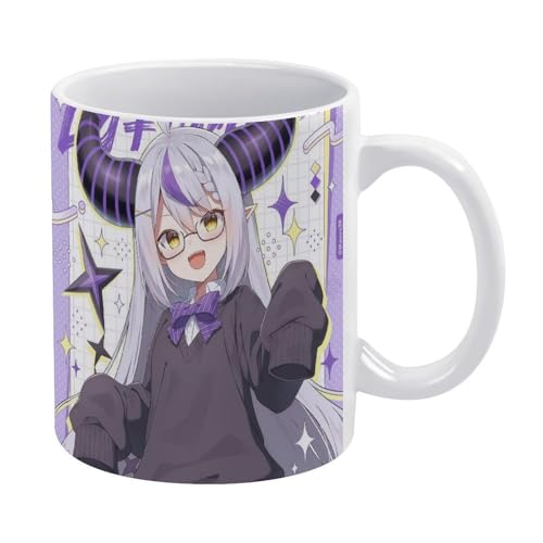 ラプラス・ダークネス 21ップ グラス コーヒーカッ ハンドル磁器 二重構造 陶器カップ 耐熱 湯飲み マグ ウォーターカップ マグカップ カスタムメイド スープカップ ド