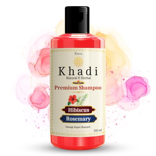 Image of Khadi Herbal & Organic Shampoo | E | Sulfate, SLS & Paraben Free (Hibiscus Rosemary)