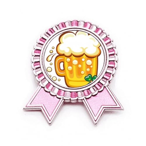 Broche bière jaune Saint-Patrick pour éviter les accessoires fragiles