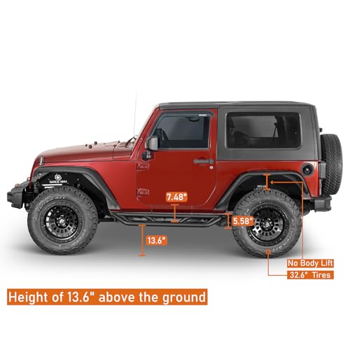 Estribos laterales Jeep Wrangler JK 2 puertas 2007-2018 miniatura 5