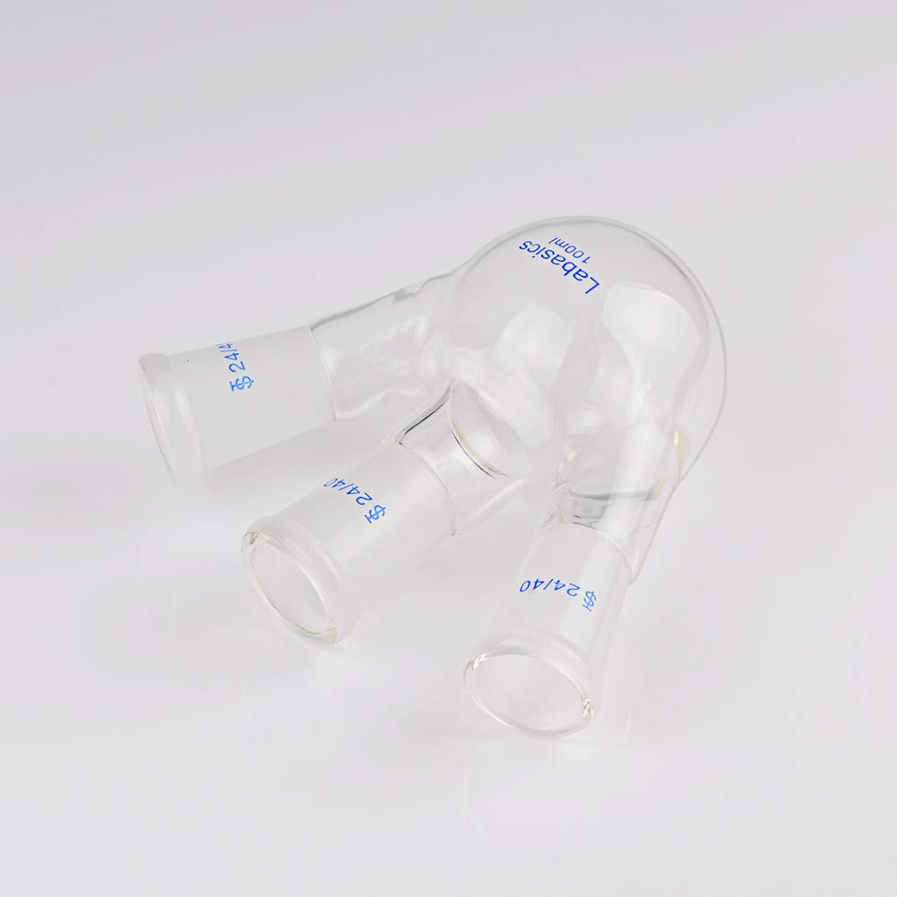 Labasics Glass 100ml 3 Neck Round Bottom Flask RBF, with 24/40 Center and Side Standard Taper Outer Joint, 100ml — Amazon image 5