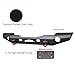TIOYAR Front Bumper Textured Black for 2007-2025 Jeep Wrangler JK/JKU/JL/JLU and 2020-2025 Gladiator JT Trucks w/Winch Plate & D-Ring & Original Fog Light Holes