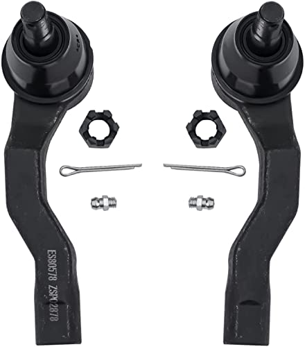 Image of Detroit Axle - RWD Front End Suspension Kit for 2003-2004 Infiniti G35, 2003-2009 Nissan 350Z, 2 Forward Lower Control Arms 2 Sway Bar Links 4 Tie Rod End Links Replacement - 8pc Set