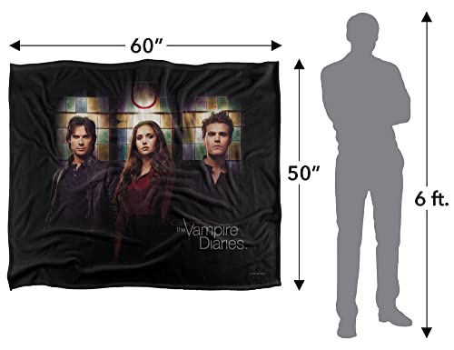 VAMPIRE DIARIES Silky Touch Kuscheldecke, superweich, 152 x 127 cm
