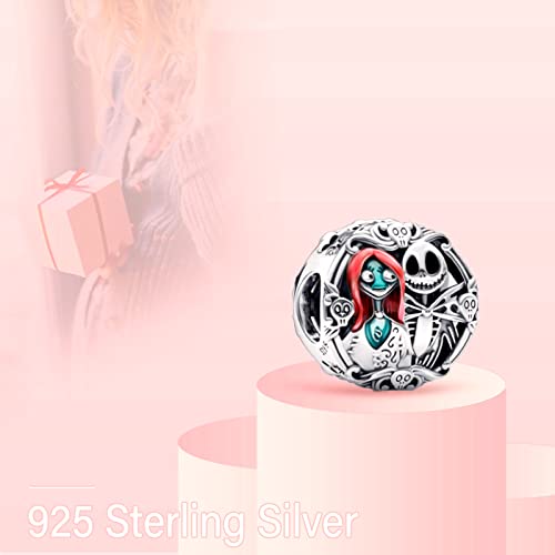 Mitsoku The Nightmare Before Christmas Dangle Pendants Beads For Bracelets Necklaces 925 Sterling Silver Charms Jewelry Gift For Women Girls At Christmas, Halloween. #TOP1