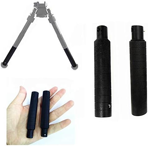 FIRECLUB 2017 9" Inch to 11.8" Inch Tactical Bipod Adjustable Extension Quick Detach Picatinny Mount Sniper Hunting (Black) with Spikes Extra Extension Legs