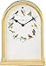 Howard Miller Songbirds III Tabletop Clock, Analog Timepiece Brushed Aluminum Finish Display Adjustable Silver Dial, Flat Glass Crystal Clocks with Interior Light for Home Decor, Office & Living Room