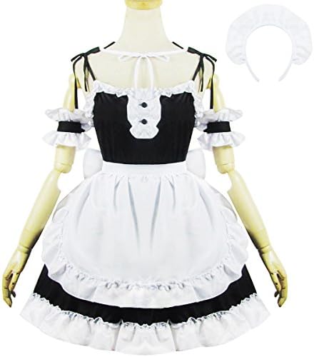Amazon Seory メイド服 セクシー セーラー風テーマ カチューシャ付き 甘美風 制服 グッズ かわいい 人気 面白い 女の子 誕生日プレゼント 漫画風 コスプレ コスチューム レディース レース カジュアル アニメ 萌えグッズ 通販