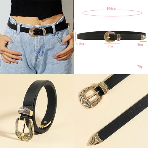Fashionable Women's Belt Western Adjustable Length Waistband PU Leather Belt For Casual And Active Use3