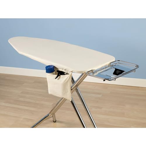Household Essentials Wide-Top Ironing Board Pad and Cover, Natural Cotton Canvas - Image 2