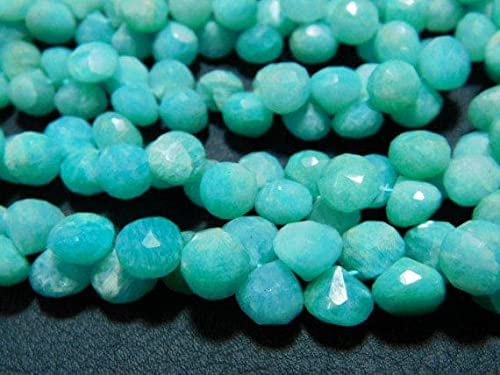 Amazonite facettée de 8mm en oignon pour créer vos colliers d'été bohèmes