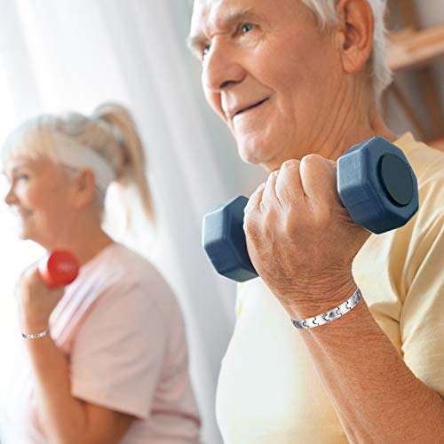 Feraco Magnetic Bracelet For Women Elegant Titanium Stainless Steel Magnet Bracelets With Black Gallstone Christmas Jewelry Gifts #TOP4