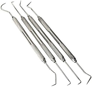 4 Pc Stainless Steel Picks Probes Wax & Clay Sculpting Tools