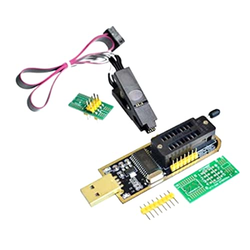 Lizusidtsy CH341A 24 25 Series EEPROM Flash BIOS USB Programmer Module + SOIC8 SOP8 Test Clip for EEPROM 93CXX / 25CXX / 24CXX, 500279734