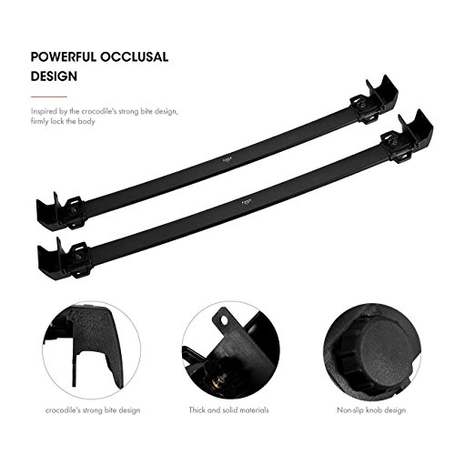 Partol Compass Cross Bars Roof Rack Crossbar For Jeep Compass 2017 2018 2019 2020 2021 2022/All-New-5-Dr Suv With Side Rails, Aluminum Roof Rail Luggage Rack Cargo Carrier For Canoe Kayak Bike #TOP6