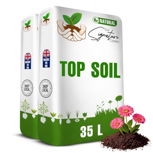 Laeto Top Soil 35L x 2 Rich Landscaping Soil for Plants Lawns Flowers