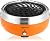 Homping Grill - Ultimate Portable Charcoal BBQ Grill. Produces Less Smoke. Combined with its Electric Fan for air/Heat Control. Tailgating Grill (Orange)