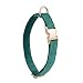 YUDOTE Ultraweiches Hundehalsband natürliche Baumwolle Cord für Mittel Hunde mit empfindlicher Haut,Grün