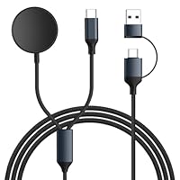 USB C Ladekabel für Samsung Galaxy Ladegerät - 2 in 2 Nylon Kabel Ladestation für samsung galaxy Watch 8/7/6/5/4/3 Serie, Typ C Schnellladekabel für Samsung Galaxy S25 S24 S23 S22 S21 S20 S10 Note 20