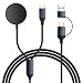 Produktbild USB C Ladekabel für Samsung Galaxy Ladegerät - 2 in 2 Nylon Kabel Ladestation für samsung galaxy Watch 8/7/6/5/4/3 Serie, Typ C Schnellladekabel für Samsung Galaxy S25 S24 S23 S22 S21 S20 S10 Note 20