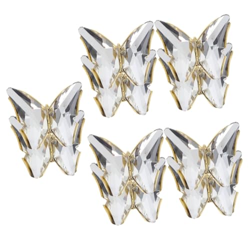 Pinces à chaussures cristal et patchs de vêtements étincelants pour customisation chic