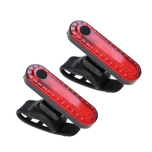 MUSISALY 2Pcs USB Charging LED Taillights Warning Lights with Visibility for Cycling Running and Hiking Durable Safety Lights for Night Riding