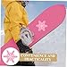 POPETPOP Outdoor Sports Slip Snowboard Sticker for Single-Foot Skiing Cute Snowflake Design Easy Application Ski Accessory for Enhanced Grip and Safety The Slopes